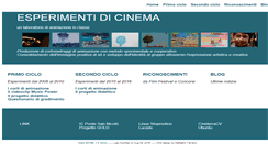 Desktop Screenshot of esperimentidicinema.g-raffa.eu