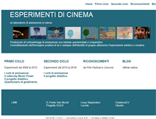 Tablet Screenshot of esperimentidicinema.g-raffa.eu